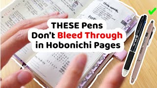 BEST Pens to Use In Your Hobonichi Planners My Personal Experience [upl. by Liarret]