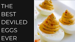 DEVILED EGGS  Recipe amp How to Peel Easy [upl. by Ellingston661]