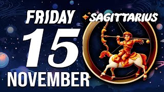 STOP ❗️SOMEONE IS PREPARING SOMETHING MALICIOUS🤬 SAGITTARIUS ♐ HOROSCOPE FOR TODAY November 15 2024 [upl. by Ludlow]