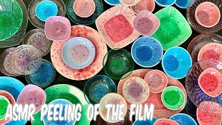 ASMR Peeling Off the Film Relaxing sounds Satisfying video 8 [upl. by Annuahs120]