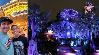 First Look At Tiana’s Bayou Adventure At Night amp My First Time Eating At Crystal Palace Disney World [upl. by Htinek]