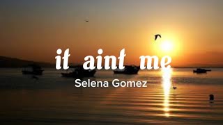 it aint me Selena Gomez lyrics [upl. by Nnazus]