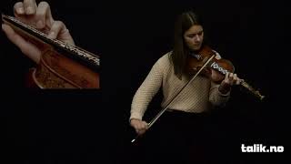 FANTEN  JOHANNE FLOTTORP  FIDDLE TUTORIAL  TALIK VIDEO [upl. by Arakat686]