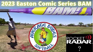 2023 Easton Comic Series BAM Slowpitch Softball Bat Review  Average Dudes Softball [upl. by Essilevi214]