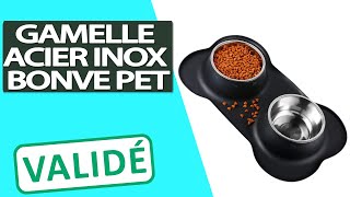 Avis Gamelle Bonve Pet pour chien chat bol en Acier Inoxydable [upl. by Hugues674]