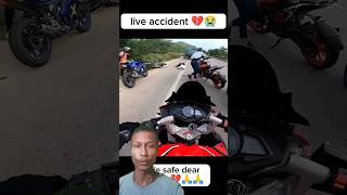 😱Live accident automobile liveaccdient motovlog almostcrashed rider accidentreport dukestunt [upl. by Oirrad544]