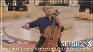 YoYo Ma plays JS Bachs Cello Suite No 1  Classic FM Sessions [upl. by Kathe]