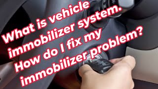 What is vehicle immobilizer system How do I fix my immobilizer problem [upl. by Limann382]