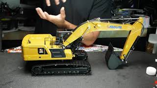 HYDRAULIC KABOLITE 336GC RC EXCAVATOR V3 HUINA Unboxing and Review [upl. by Ahseket]