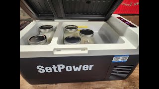 SETPOWER PT30 32Qt Car Fridge 12v Refrigerator Dual zone FridgeFreezer With app Review video [upl. by Oreves670]