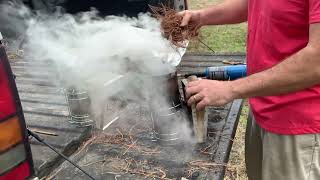 Trip to Midnight Bee SupplyCleaning Bee Smoker beekeeping [upl. by Robbyn]