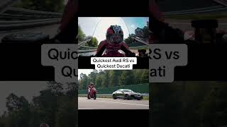 Audi RS etron GT Performance vs Ducati Panigale V4S [upl. by Tohcnarf]