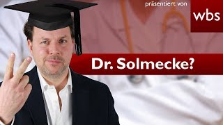 Kann ich mir einfach einen Doktortitel kaufen  Rechtsanwalt Christian Solmecke [upl. by Cory]