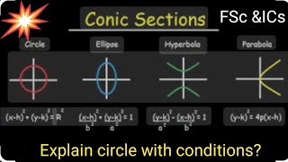 The Experts Guide to Conic Sections types shapes Condition amp Equations FScampICs🤗lubabanomani1b [upl. by Odnuges]