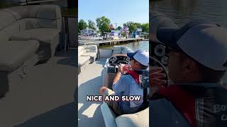 How to Pull Up to our Fuel Dock on Lake Hopatcong Bridge Marina Docking Tips PART 1 shorts [upl. by Subocaj413]