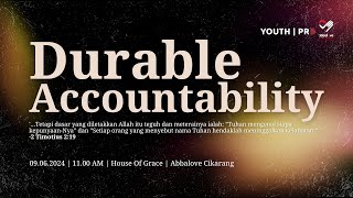 Durable Accountability  Handrianto  Ibadah YouthPro  09 Juni 2024 [upl. by Grosz]