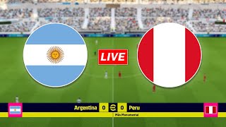 🔴Argentina vs Peru  FIFA World Cup Qualifying CONMEBOL [upl. by Stacie901]