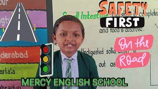 SAFETY ON THE ROAD  CLASS 3  IMPORTANT POINTS  SAFETY FIRST  MERCY ENGLISH SCHOOL  UTKELA [upl. by Maxa]