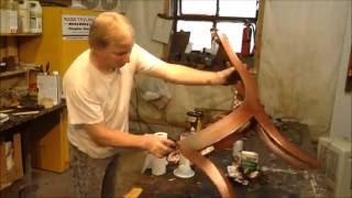 DINING ROOM CHAIRS PART 2  4 REGLUE AND SEAT RECOVER  FURNTURE REPAIR [upl. by Zeuqram469]