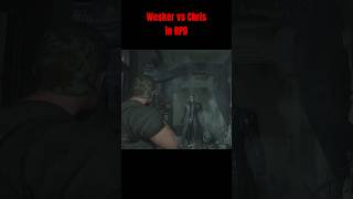 Wesker vs Chris in RPD residentevil gaming residentevil2remake [upl. by Yllek533]