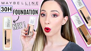 Maybelline Superstay Active Wear Foundation 30H longlasting  9H Wear Test amp Review on DRY Skin [upl. by Retlaw]