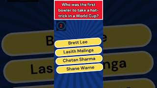 Who was the first bowler to take a hat trick in a World Cup [upl. by Fowkes]