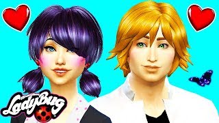 Miraculous Ladybug amp Cat Noir Sims 4 Ep 4 Marinette amp Adrien Meet ♥ Sims 4 Miraculous Ladybug [upl. by Madi]