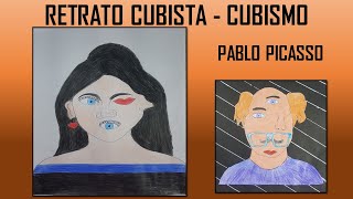 CUBISMO Criação de Retrato Cubista  Pablo Picasso [upl. by Etaner]