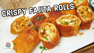 Chicken Fajita Cheese Fried Rolls For Iftar  Ramadan Recipes  Iftar Recipe Ideas [upl. by Baumbaugh]