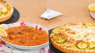 Quiche courgette poulet Borghol Brownies  Koujinet Elyoum m3a malek 04 Ep 15 [upl. by Mccomb]