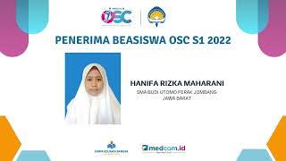 PERAIH BEASISWA OSC 2022 UNIVERSITAS ATMA JAYA YOGYAKARTA [upl. by Siroved]