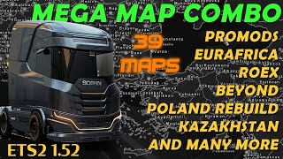 Final again ETS2 152 Mega map Combo with 39 Maps  Ultimate Guide [upl. by Oiramad64]