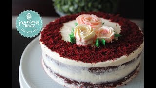 Eggless Red Velvet Cake without Oven  Valentines Special [upl. by Deidre437]