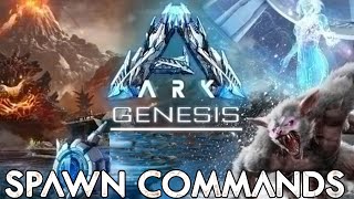 Ark Genesis NEW Creatures SPAWN Commands [upl. by Ambert]