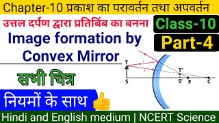 04 उत्तल दर्पण द्वारा प्रतिबिंब को कैसे बनाते हैं  image formation by convex mirror  Class10 [upl. by Breena]