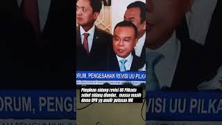 Pimpinan sidang revisi UU Pilkada sebut sidang diundur massa masih demo DPR yg anulir putusan MK [upl. by Anaujait]