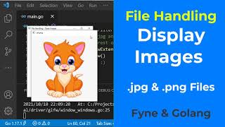 Display Images File Handling Fyne GUI Golang tutorial 47 [upl. by Ardnasal]