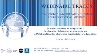 Sciences sociales et adaptation  Stéphane Labranche [upl. by Llennej589]