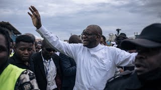 DRC Nobel winner Denis Mukwege launches electoral campaign in hometown [upl. by Viv]