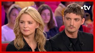 Virginie Efira amp Niels Schneider lamour à lécran comme à la vie  Vivement Dimanche 4112018 [upl. by Christalle]