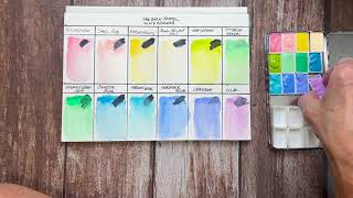 REVIEW Holbein Set of 12 Pastel Watercolors [upl. by Base]