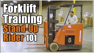 How to Operate a Forklift  StandUp Rider Training [upl. by Notniv]