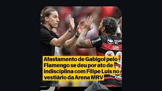 Clima tenso entre Gabigol e Felipe Luis [upl. by Garris41]