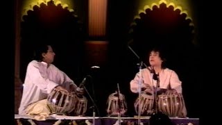 Ustad Zakir Hussain PtYogesh Samsi Jugalbandi Old VideoPart 1 [upl. by Airetas]