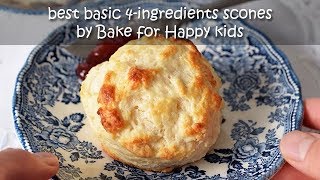 Best Basic 4ingredients Scones [upl. by Hebner]