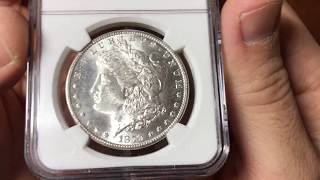 1879 S Morgan silver dollar NGC graded  the reason we need split grading on slabbed coins [upl. by Binny]