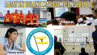 aREALday in Tolani Maritime Institute ⚓💙 Merchant Navy Nautical Science [upl. by Elyr]