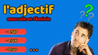 ✅ ladjectif  masculin et féminin أهم الفئات [upl. by Pember]