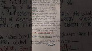 Part 1 Preamble of the constitution ias iasinterview upsc constitution iaspreparation ssc [upl. by Maury873]