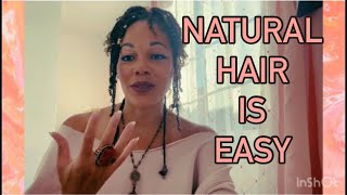 Natural Hair Care is EASY  information overload just has you confused 💗 [upl. by Elonore]